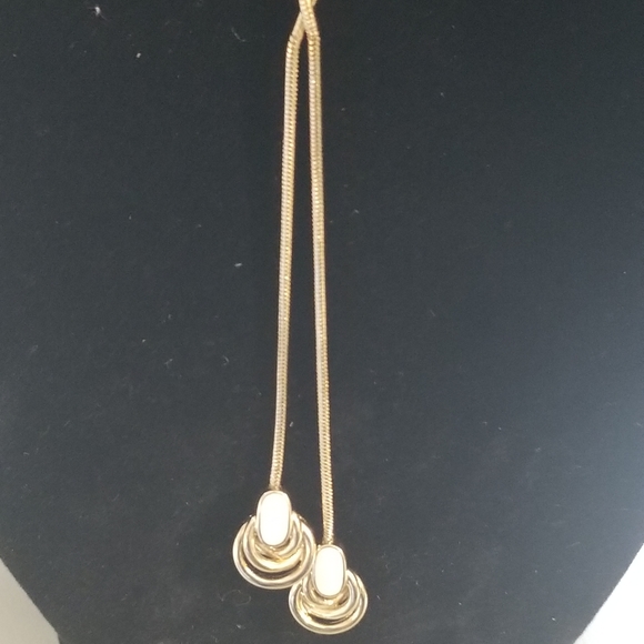 Vintage Monet 2-drop necklace - Picture 2 of 6